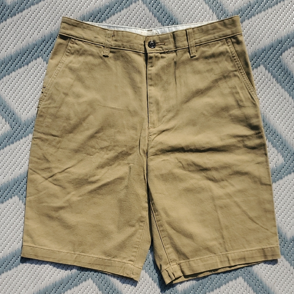 NWOT Sz 29 Dockers Tan Flat Front Shorts Classic Style